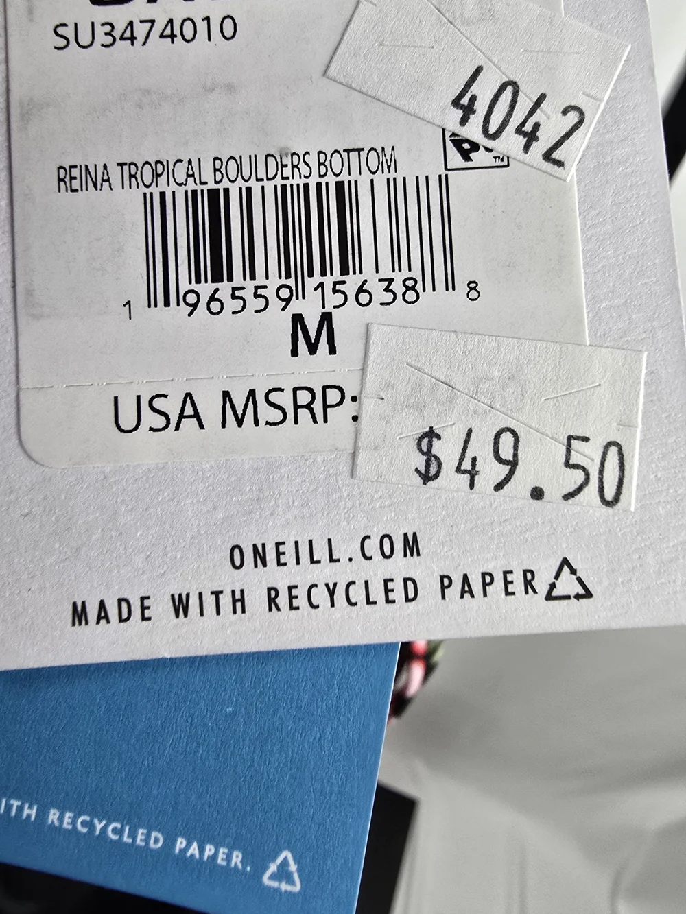NWT O'Neill Reina Tropical Boulders Swim Bottom Size Medium